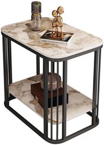 Modern Iron Rock Slab Edge Foldable Durable <b>Small</b> <b>Coffee</b> <b>Table</b> for Balcony Living Room Household Unit Simple Suspended - Product Image 6