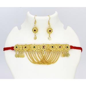 Martasha Designer Islamic Ramadan Special Goldplated UAE <b>Jewellery</b> Special Dubai <b>Jewellery</b> Necklace Earring <b>Set</b> - Product Image 5