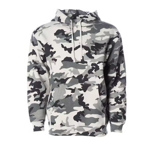 Men Custom Logo Camouflage Pullover Hoodies 100% Heavy Fleece Sweatshirt Camo Print Private <b>Label</b> OEM ODM Manufacturer USA - Product Image 2