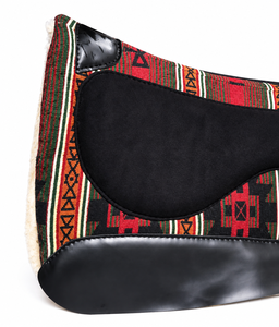 Tapis de selle Western Mustang avec doublure en polaire et tissu à motifs pour l'équitation - Product Image 3
