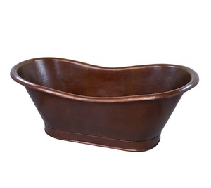 อ่างอาบน้ำทรงวงรีทรงหนาตกแต่งด้วยสีเข้มแบบโบราณมีเอกลักษณ์ - Product Image 2