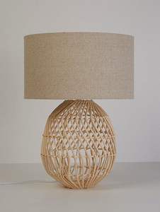 Lámpara de Mesa LED de Lujo, Moderna y Vintage, de Ratán, para Dormitorio o Estudio, con Protección Ocular, Decoración Dorada, de BD - Product Image 4