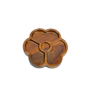 Bandeja de madera Moon Star para exhibir cristales, piedras curativas, decoración del hogar, regalo para mujeres, bandejas de almacenamiento con diseño floral. - Product Image 1