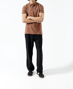 เสื้อโปโลแขนยาวคอปกแบบมีลาย 210gsm สีพื้น ปรับแต่งได้ ชายเสื้อผ่าข้าง สำหรับผู้ชาย - Product Image 6