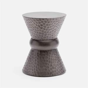 Mesa auxiliar clásica de metal con construcción duradera y estilo elegante, ideal para colocar junto al sofá en apartamentos. - Product Image 6