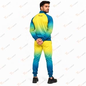 Survêtement de sport personnalisé pour hommes, veste et pantalon de sublimation, pour la course, le football, le basketball, l'entraînement, la remise en forme, la salle de sport, vêtements d'équipe - Product Image 4
