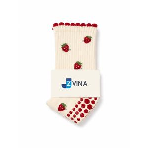 Women's Custom Cotton Pilates <b>Socks</b> Fruits Signature Grip <b>Socks</b> Wholesale Yoga Items Various Design Colors Custom Packaging - Product Image 4