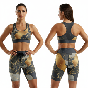 Shorts de sport pour femmes, conception personnalisée OEM ODM, compression, respirant, extensible, confortable, fitness, course à pied, séchage rapide - Product Image 2