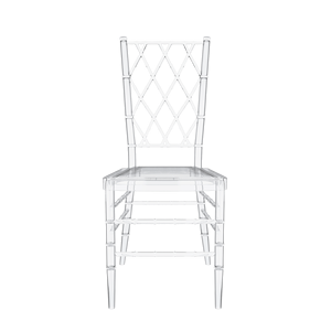 Sedia in bambù trasparente, semplice ed elegante, ideale per matrimoni e feste - ZHUGE-4 - Product Image 5