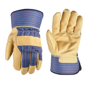 Leather Made Custom Design Breathable Daily Use Safety <b>Gloves</b> with Cotton Lining Lightweight and <b>Touchscreen</b> Compatible - Product Image 1