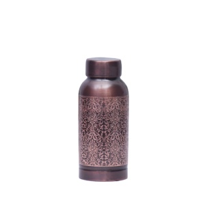 Unique Handmade Design Copper Water <b>Bottle</b> Stylish Eco Friendly Ayurvedic Health <b>Bottle</b> for Daily Use Yoga Gym - Product Image 1