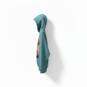 High Quality Hoodie Palm Tree Print <b>Pullover</b> Thick Fleece Oversize Loose Custom Eco-friendly Organic Cotton Hoodie - Product Image 3