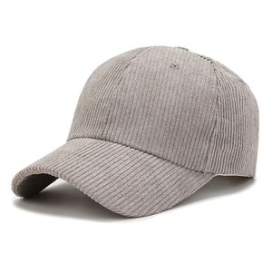 Gorra de Béisbol de Pana Amarilla de 6 Paneles, Ajustable, Unisex, Casual, para Primavera y Otoño, Nueva Tendencia, OEM ODM - Product Image 6