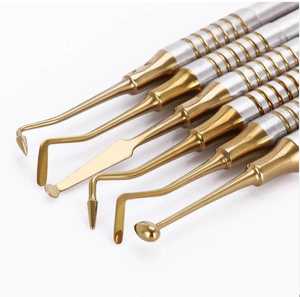 Sadia Khan Industry Dental Cleaning Tools Set 6Pcs Stainless Steel Manual Double-Ended Dental Scaler Tooth Scaling Instruments - Product Image 6