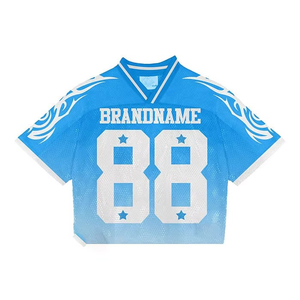 เสื้อฟุตบอลอเมริกันดีไซน์ล่าสุด ผลิตตามสั่ง ผ้าโพลีเอสเตอร์ 100% พร้อมปักโลโก้ตามแบบที่ต้องการ - Product Image 3