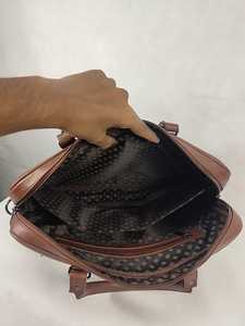 Black Waterproof Soft PU Leatherite <b>Laptop</b> Briefcase <b>Bag</b> for Men <b>Women</b> Elegant Business Office Handbag Double Handles Shoulder - Product Image 5