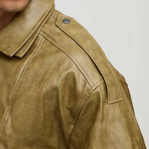 Mejor Estilo del Mercado en Línea: Chaqueta de Cuero de Motero a la Moda, Suministro Directo de Fábrica, Diseña Tu Propia Chaqueta de Cuero para Hombre - Product Image 6