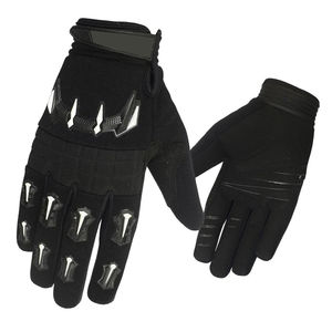Gants longs pour moto à écran tactile, en cuir véritable, pour hommes, protection pour la course sur route, gants de moto sportifs - Product Image 4