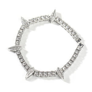 Hip Hop <b>Bracelet</b> Hot Sale Full of <b>Diamond</b> Chain <b>Bracelet</b> New <b>Bracelet</b> - Product Image 1