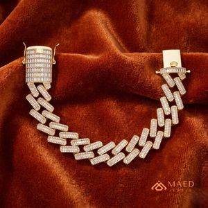Pulsera de Cadena Fina con Moissanita Dorada, Joyería de Lujo Estilo Nueva York, Regalo Elegante para Uso Diario - Product Image 5