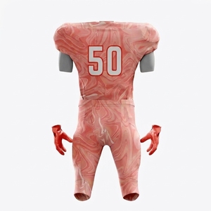 Uniformes de Fútbol Americano 100% Poliéster Impermeables Transpirables de Manga Corta con Cuello en V Ecológicos Personalización de Diseño Gratuita - Product Image 3
