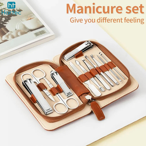 Travel Size Professional Stainless Steel Manicure and Pedicure Set Matte Finish Cuticle Nipper Nail Clipper Grooming Kit - Product Image 5