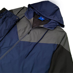 Conjunto de Chaqueta y Pantalones Cortavientos con Capucha para Hombre, Conjunto de Chaqueta Cortavientos Ligera con Capucha para Hombre, Conjunto de Chaqueta y Pantalones Cortavientos para Actividades al Aire Libre para Hombre - Product Image 2