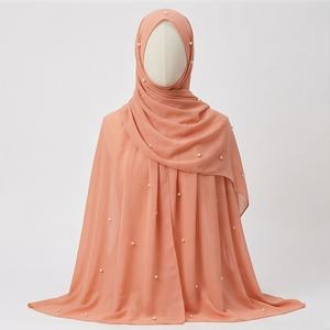 ฮิญาบผ้าเจอร์ซีย์ไข่มุกยาวสไตล์วินเทจสำหรับผู้หญิง ขายดี ไซส์ใหญ่ ผ้าคลุมศีรษะมุสลิมแบบเรียบ ผ้าพันศีรษะเนื้อนุ่ม ระบายอากาศได้ดี แฟชั่นพรีเมียม - Product Image 1