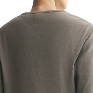 เสื้อเชิ้ตแขนยาวทรงเข้ารูปสำหรับผู้ชาย คอปกติดกระดุม ผ้าคอตตอนพรีเมียม แต่งขอบยางยืด สไตล์ลำลอง เหมาะสำหรับใส่ในชีวิตประจำวันและแฟชั่นแนวสตรีท - Product Image 4