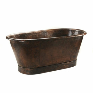 Bañera independiente de cobre hecha a mano, bañera de cobre puro estilo vintage, bañera metálica para decoración de baños de hoteles y resorts. - Product Image 5