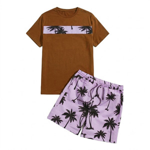 Hot Sale Product Men Summer Short Sleeve T Shirts and Shorts <b>Set</b> 2026 Summer Jogging Cotton Men <b>Twin</b> <b>Sets</b> Hot Sale Product New - Product Image 4