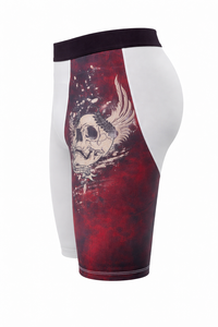 กางเกงรัดกล้ามเนื้อผู้ชาย OEM ลายพิมพ์กะโหลกแบบ Sublimation สำหรับเล่นกีฬา รับผลิตแบรนด์ส่วนตัว - Product Image 2