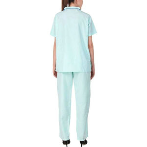 Pantalons d'uniformes médicaux tendance et classiques, 100 % coton tissé, ensembles de blouses d'hôpital unisexes pour infirmières - Product Image 2