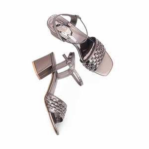 Gris FN6029 Sandalias de tacón Diseño elegante para mujer - Product Image 1