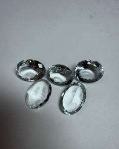 Aguamarina Natural, Corte Esmeralda Ovalado, Facetada, Tamaño Libre, Piedra Preciosa |   Piedra de Aguamarina Azul Suelta para Joyería y Venta al por Mayor - Product Image 4