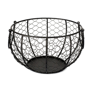 Corbeille à fruits moderne en fil métallique avec crochet pour bananes, panier de rangement décoratif pour légumes sur comptoir - Product Image 4