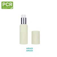 Flacon pompe en plastique PP PCR 15 ml pour cosmétiques, sérums, masques faciaux, lotions, shampoings - Série AIRA-PCR ISO