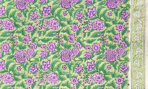 Tela india estampada a mano, hermosa tela decorativa hecha a mano con estampado floral, tela de algodón para confección de vestidos, textiles para el hogar, estampado personalizado - Product Image 6