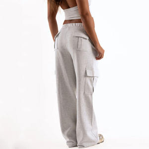 Nesta Sports 2026 Pantalon de jogging cargo pour femme, taille élastique avec cordon de serrage, extensible, doux, athleisure, coupe évasée - Product Image 6