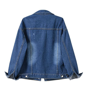 Venta al por mayor 2026 Chaqueta vaquera para mujer con logo personalizado, corte ajustado, cierre de botones, estilo casual, moda urbana, abrigo, ropa OEM - Product Image 2