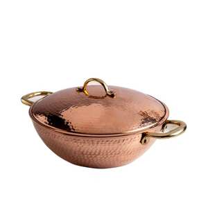 Bol à gratin classique en acier inoxydable isolé avec couvercle |   Récipient durable qui garde les aliments au chaud plus longtemps pour les repas en famille et les dîners en plein air - Product Image 4