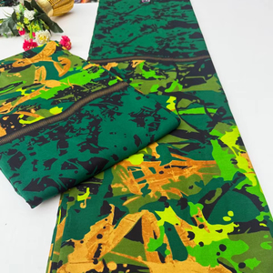 All New Custom Morocco Wax Print Cotton <b>Fabric</b> for Dresses Shirts Bags Fashion Crafts with OEM Service Hitjem Export - Product Image 1