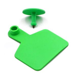 Grünes Kunststoff-Ohrmarken-Set mit Applikator zur Identifizierung von Rindern, Schafen, Ziegen und Schweinen - Product Image 1