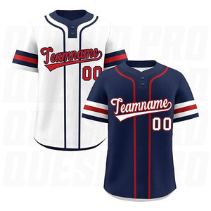Camiseta Deportiva Personalizada de Alta Calidad para Hombre, Estilo Jersey de Béisbol con Botones, Uniforme de Equipo Impreso para Jugadores de Eventos Deportivos - Product Image 4