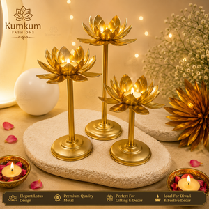 Brass Metal Lotus Candle <b>Stand</b> Eco-Friendly Handmade Classical Beautiful Elegance Hot Sell Christmas Centerpiece Home Decoration - Product Image 3