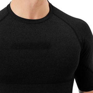 Camiseta de Compresión de Manga Corta Raglán Personalizada para Hombre, Secado Rápido, para Gimnasio y Fitness, con Compresión Térmica, MOQ Bajo, 100% Algodón - Product Image 4