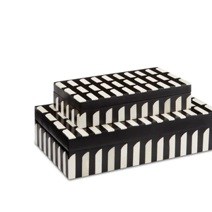 Atractiva Caja de Almacenamiento con Incrustaciones de Hueso o Caja para Joyas con Incrustaciones de Hueso y Resina, Nuevo Diseño Decorativo para Oficina - Product Image 1