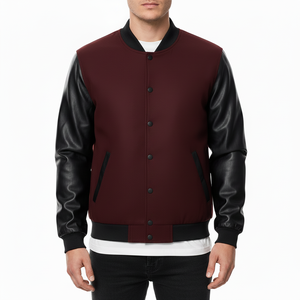 Casual Wear Classic New Style Comfortable Plus Size Loose Custom Logo <b>Bomber</b> <b>Jacket</b> College <b>Baseball</b> <b>Jackets</b> for Men Wholesale - Product Image 3