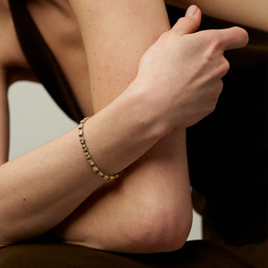 Wholesale Emerald Cut Lab Diamond Eternity <b>Bracelet</b> 4.20 CTW Georgian Cut Down Tennis <b>Bracelet</b> 14K Gold Bridal Jewelry Supplier - Product Image 3