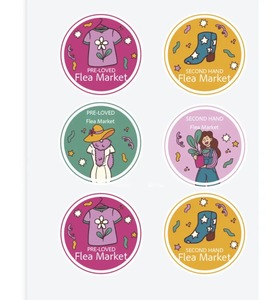 Eco Friendly Custom Logo Stickers Durable Printed <b>Vinyl</b> <b>Decals</b> for Packaging and Brand Promotion Available For Sale - Product Image 5